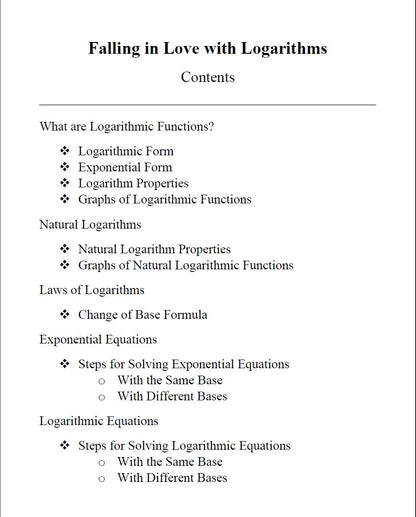 Falling in Love with Logarithms